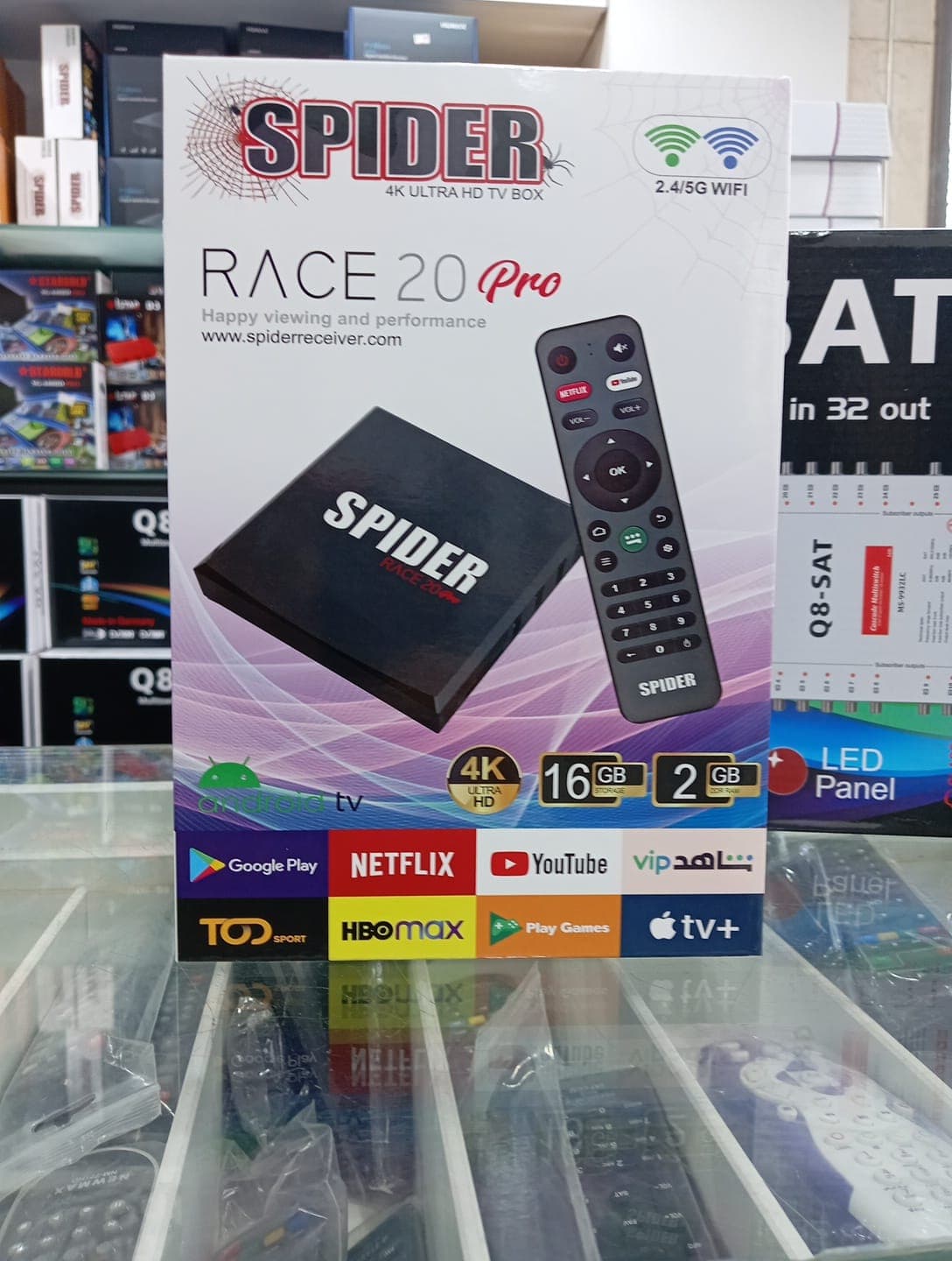 صورة الخدمة: تركيب ريسيفر Spider 4K - ستلايت الرجاء